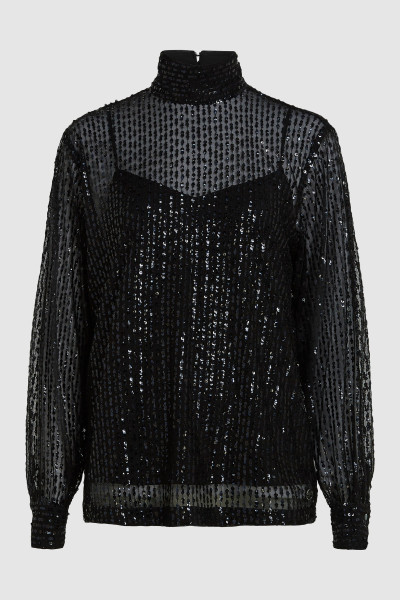 BLÚZ KARL LAGERFELD SEQUIN TOP - Kép 1
