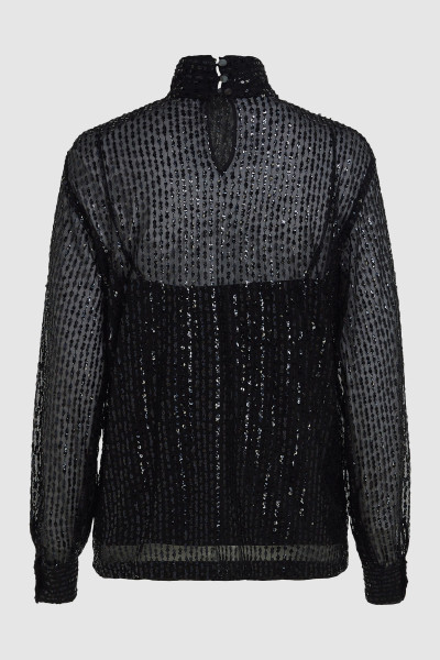 BLÚZ KARL LAGERFELD SEQUIN TOP - Kép 2