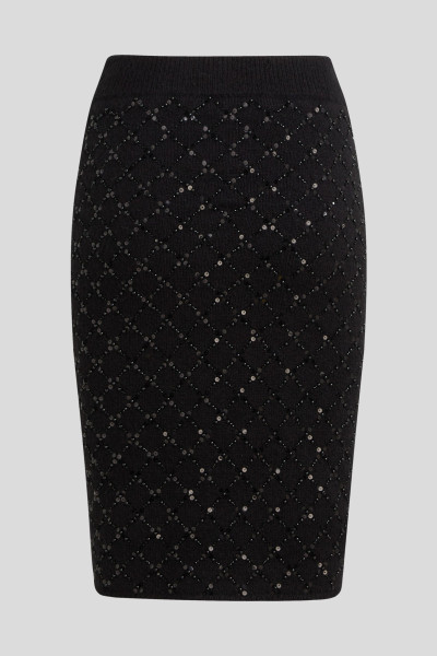 SUKŇA KARL LAGERFELD EMBELLISHED KNIT SKIRT - Fotografia č. 6