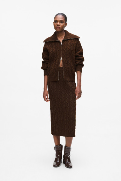 SZOKNYA KARL LAGERFELD CABLE KNIT SKIRT - Kép 1