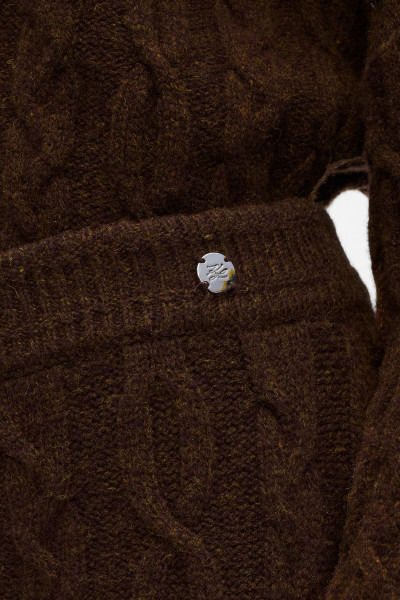 SZOKNYA KARL LAGERFELD CABLE KNIT SKIRT - Kép 4