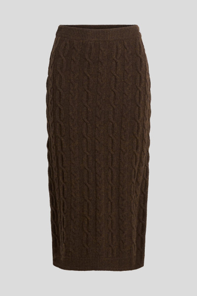 SZOKNYA KARL LAGERFELD CABLE KNIT SKIRT - Kép 5