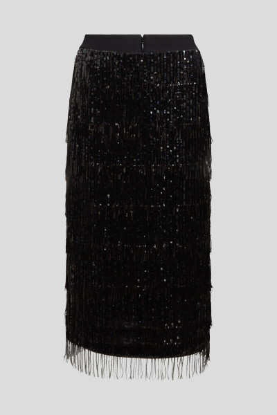 SUKNĚ KARL LAGERFELD SEQUINS FRINGE SKIRT - Fotografie č. 6