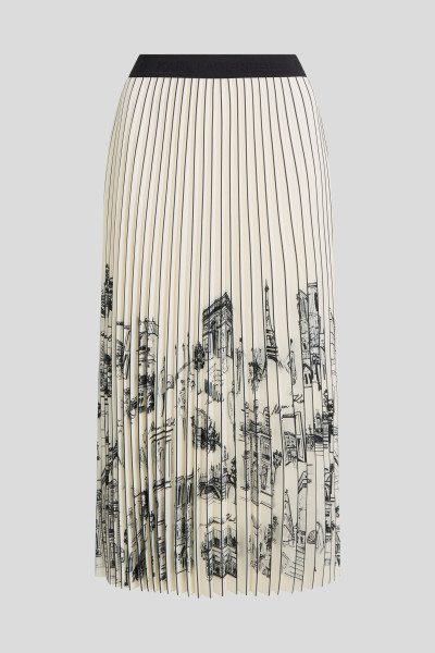 SZOKNYA KARL LAGERFELD PARIS SKETCH PLEATED SKIRT - Kép 6