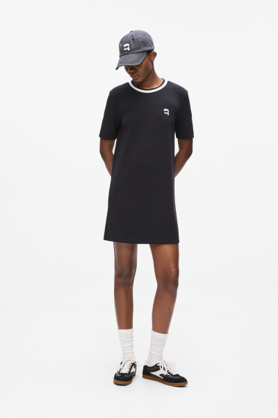 ŠATY KARL LAGERFELD IKON PATCH TSHIRT DRESS - Fotografia č. 1