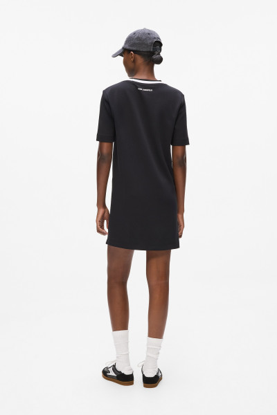 ŠATY KARL LAGERFELD IKON PATCH TSHIRT DRESS - Fotografia č. 2