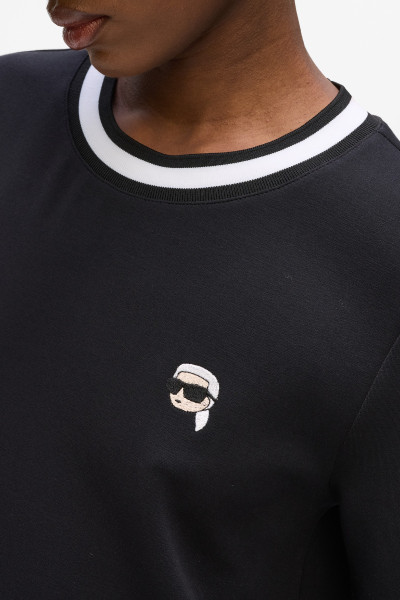 ŠATY KARL LAGERFELD IKON PATCH TSHIRT DRESS - Fotografia č. 4