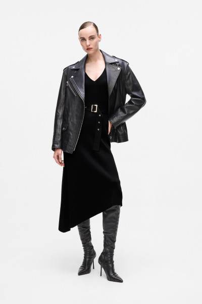 RUHA KARL LAGERFELD BELTED KNIT DRESS - Kép 3