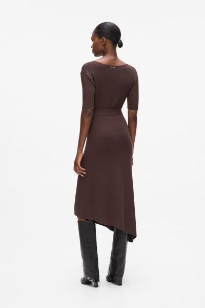 RUHA KARL LAGERFELD BELTED KNIT DRESS - Kép 2