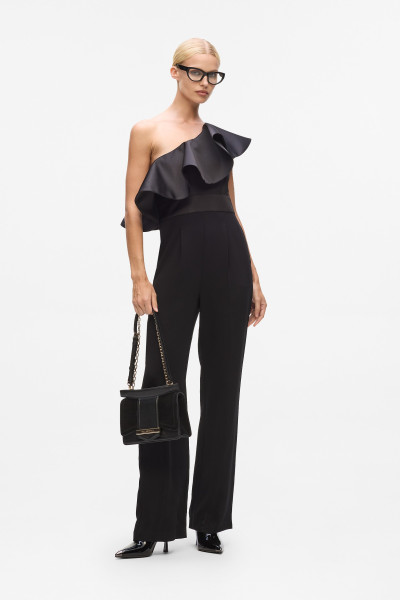 OVERAL KARL LAGERFELD FRILL EVENING JUMPSUIT - Fotografie č. 3