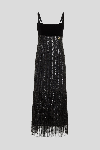 ŠATY KARL LAGERFELD SEQUINS FRINGE DRESS - Fotografie č. 5