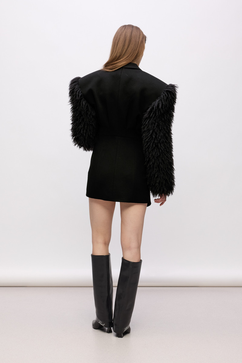 Šaty Karl Lagerfeld Karl Studio Blazer Dress Black