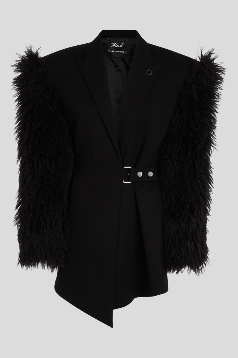 Šaty Karl Lagerfeld Karl Studio Blazer Dress Black