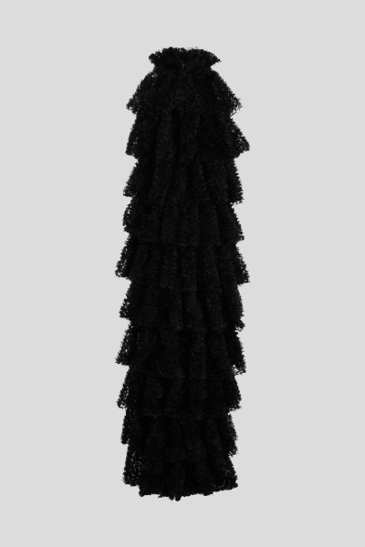 ŠATY KARL LAGERFELD KARL STUDIO RUFFLE MESH DRESS - Fotografie č. 6