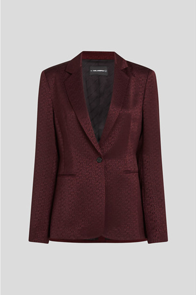 SAKO KARL LAGERFELD LOGO JACQUARD BLAZER - Fotografie č. 1