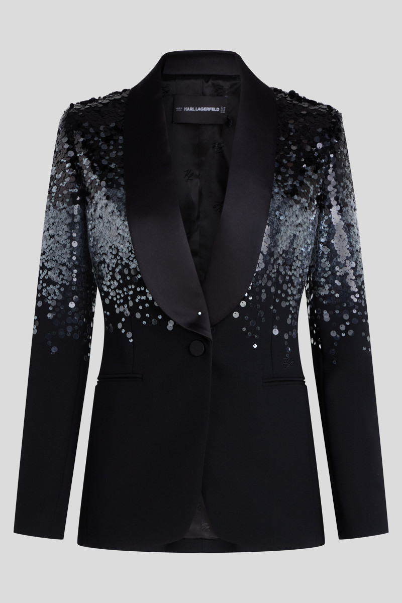 Sako Karl Lagerfeld Karl Studio Degrade Blazer Black
