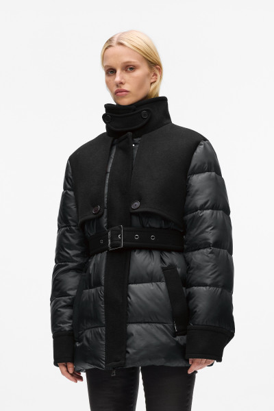 DZSEKI KARL LAGERFELD MIX MEDIA SHORT PADDED COAT - Kép 1