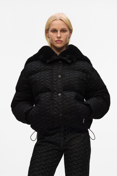DZSEKI KARL LAGERFELD FLOCK LOGO PUFFER JACKET - Kép 1