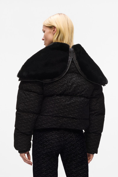 DZSEKI KARL LAGERFELD FLOCK LOGO PUFFER JACKET - Kép 3