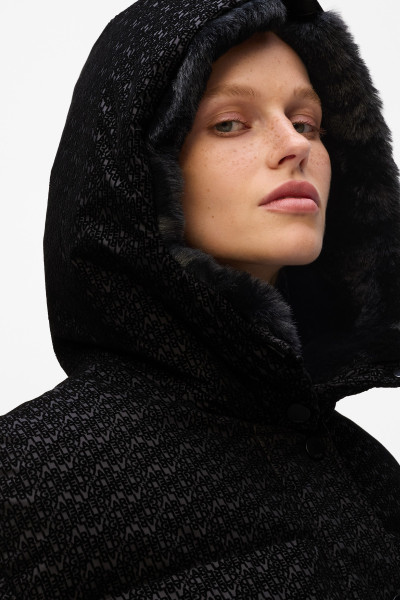 DZSEKI KARL LAGERFELD FLOCK LOGO PUFFER JACKET - Kép 5