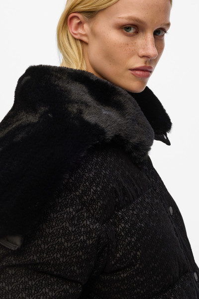 DZSEKI KARL LAGERFELD FLOCK LOGO PUFFER JACKET - Kép 4