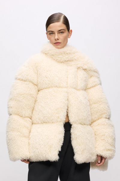 KABÁT KARL LAGERFELD KARL STUDIO FAUX FUR COAT - Fotografia č. 2