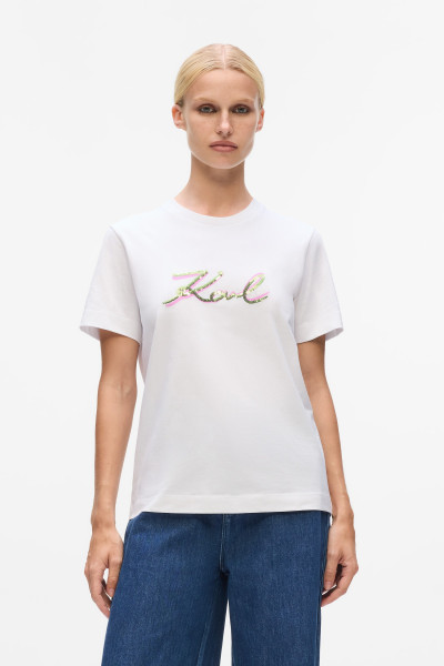 PÓLÓ KARL LAGERFELD SIGNATURE SEQUINS T-SHIRT - Kép 1