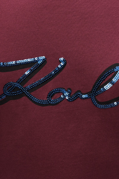PÓLÓ KARL LAGERFELD SIGNATURE SEQUINS T-SHIRT - Kép 4