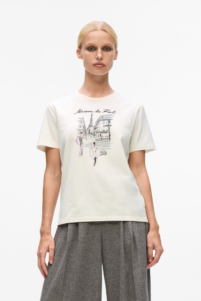 PÓLÓ KARL LAGERFELD PARIS SKETCH STREET T-SHIRT - Kép 1