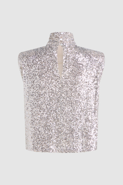 TOP KARL LAGERFELD SEQUINS PARTY TOP - Fotografia č. 2