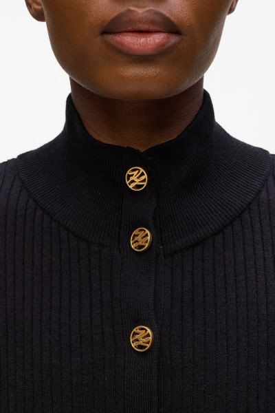 KARDIGÁN KARL LAGERFELD KNIT CARDIGAN - Kép 4