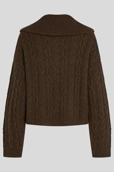 SVETR KARL LAGERFELD CABLE KNIT ZIP UP - Fotografie č. 6