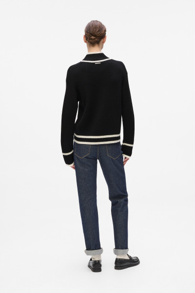 SVETR KARL LAGERFELD SOUTACHE AUTOGRAPH KNIT - Fotografie č. 3