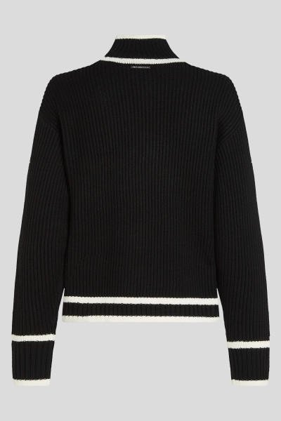 SVETR KARL LAGERFELD SOUTACHE AUTOGRAPH KNIT - Fotografie č. 6