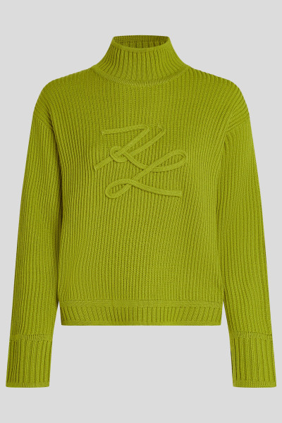 SVETR KARL LAGERFELD SOUTACHE AUTOGRAPH KNIT - Fotografie č. 5