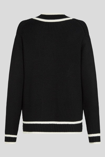 KARDIGÁN KARL LAGERFELD SOUTACHE AUTOGRAPH CARDIGAN - Kép 6