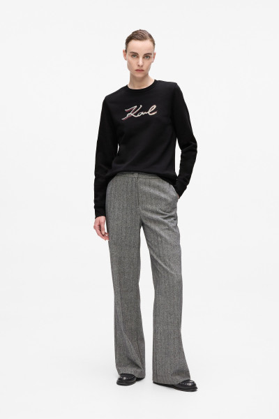 MELEGÍTŐ FELSŐ KARL LAGERFELD SIGNATURE SEQUINS SWEATSHIRT - Kép 2
