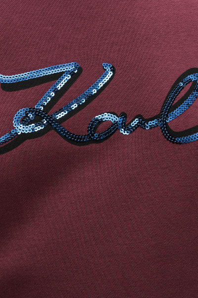 MELEGÍTŐ FELSŐ KARL LAGERFELD SIGNATURE SEQUINS SWEATSHIRT - Kép 4