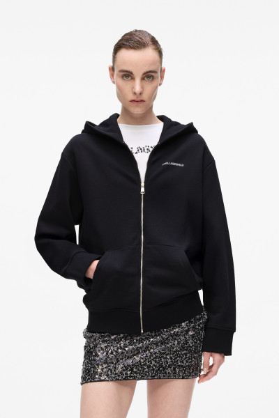MELEGÍTŐ FELSŐ KARL LAGERFELD SNOW LEO LOGO ZIP HOODIE - Kép 1