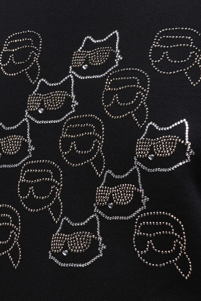 MELEGÍTŐ FELSŐ KARL LAGERFELD IKON SEASONAL RS SWEATSHIRT - Kép 4