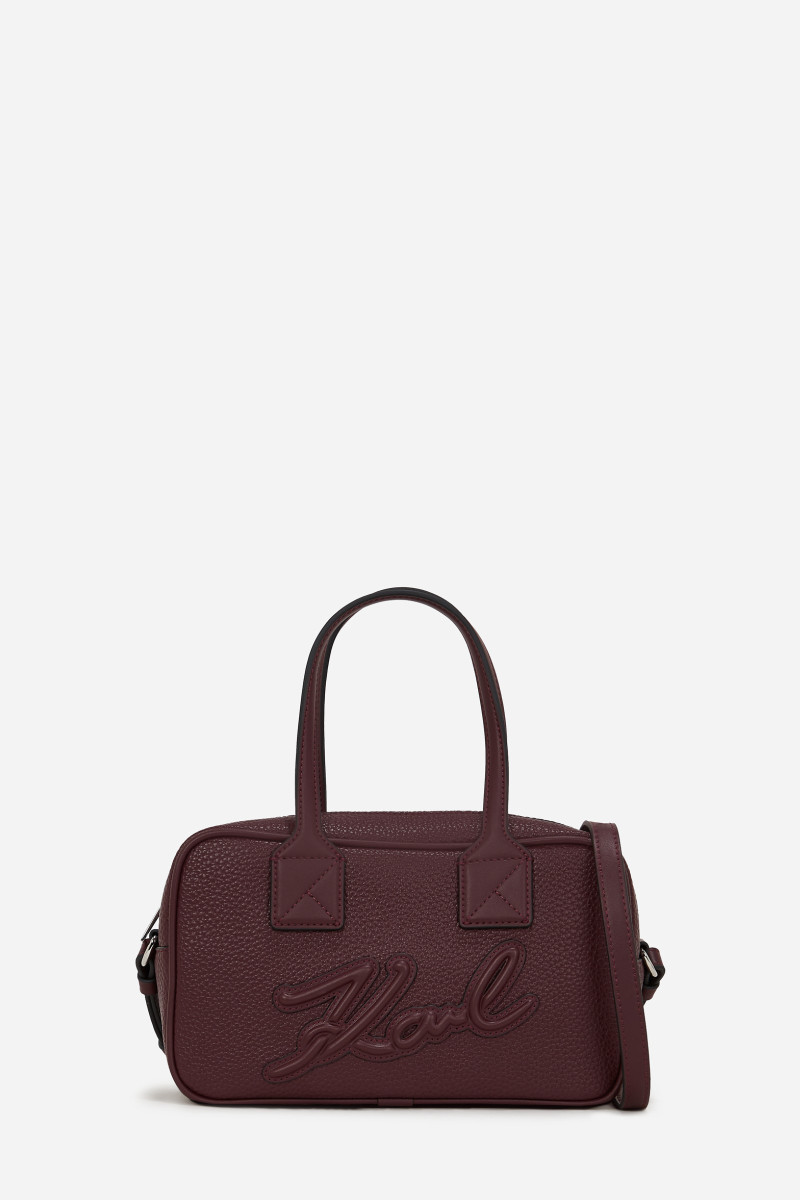 Kabelka Karl Lagerfeld K/Skuare Bauletto Grainy Windsor Burgundy