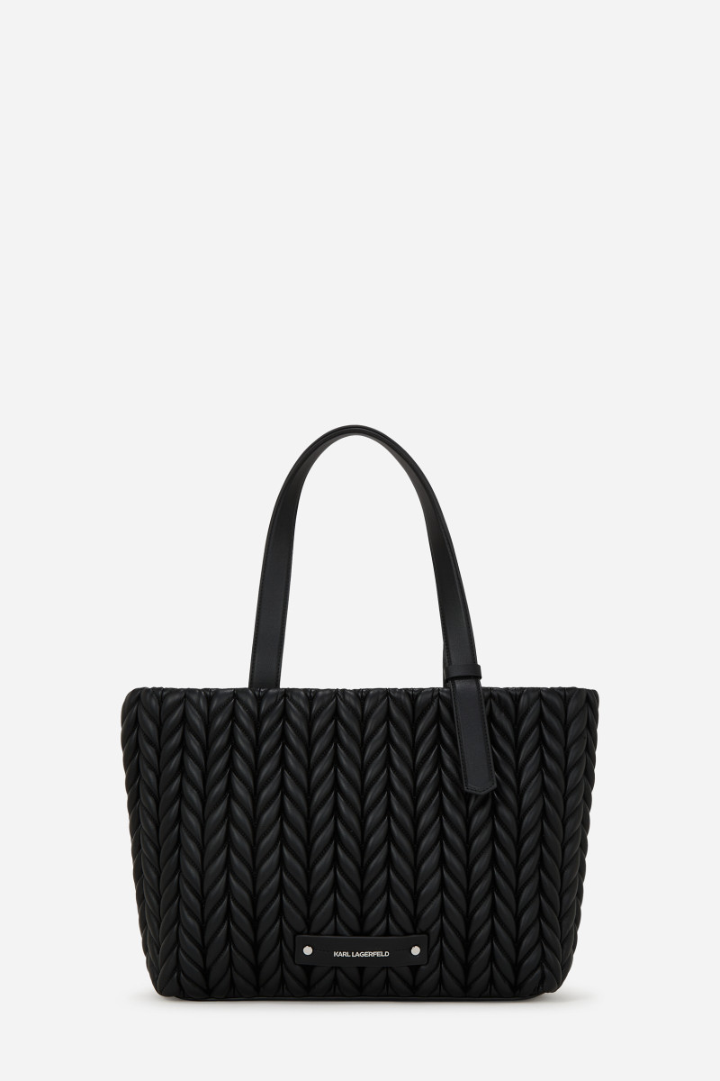 Kabelka Karl Lagerfeld K/Weave Md Tote Black-Nickel
