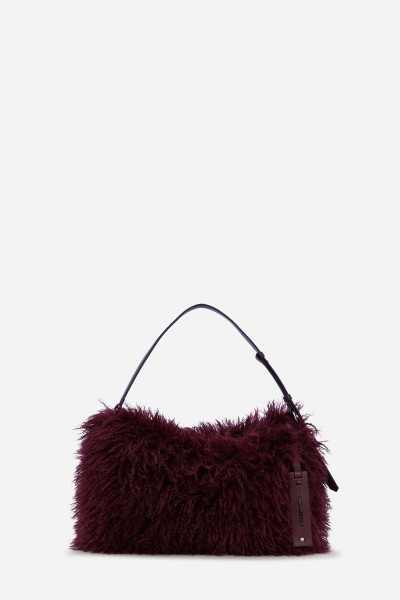 RETIKÜL KARL LAGERFELD K/WEAVE SHOULDERBAG FAUXFUR - Kép 1