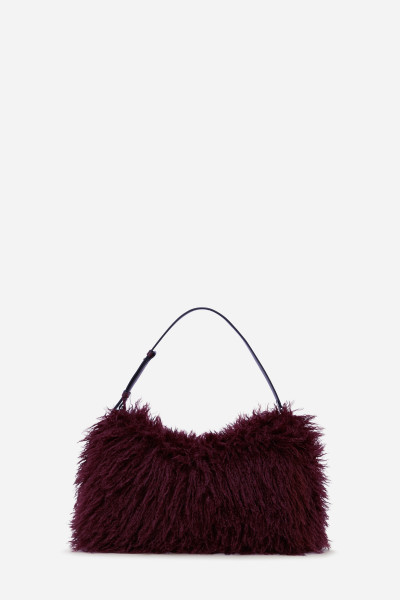 RETIKÜL KARL LAGERFELD K/WEAVE SHOULDERBAG FAUXFUR - Kép 2