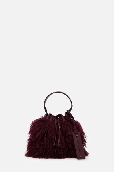 KABELKA KARL LAGERFELD K/WEAVE BUCKET FAUXFUR - Fotografie č. 1