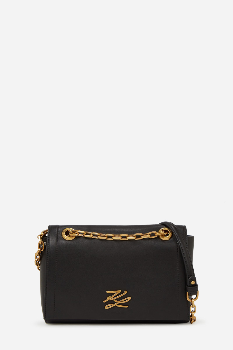 Levně Kabelka karl lagerfeld k/autograph shoulderbag black/gold