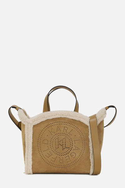 RETIKÜL KARL LAGERFELD K/CIRCLE SM TOTE SHEARLING - Kép 1
