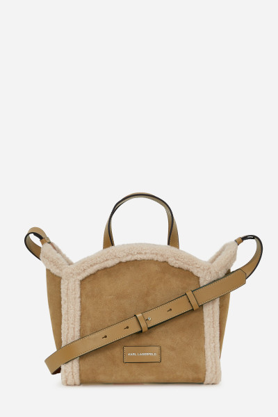 RETIKÜL KARL LAGERFELD K/CIRCLE SM TOTE SHEARLING - Kép 2