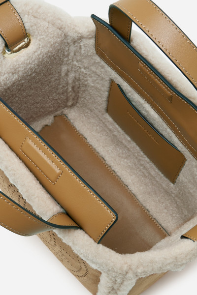 RETIKÜL KARL LAGERFELD K/CIRCLE SM TOTE SHEARLING - Kép 5