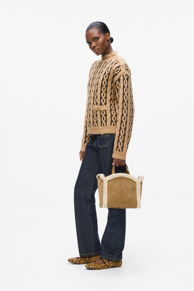 RETIKÜL KARL LAGERFELD K/CIRCLE SM TOTE SHEARLING - Kép 3